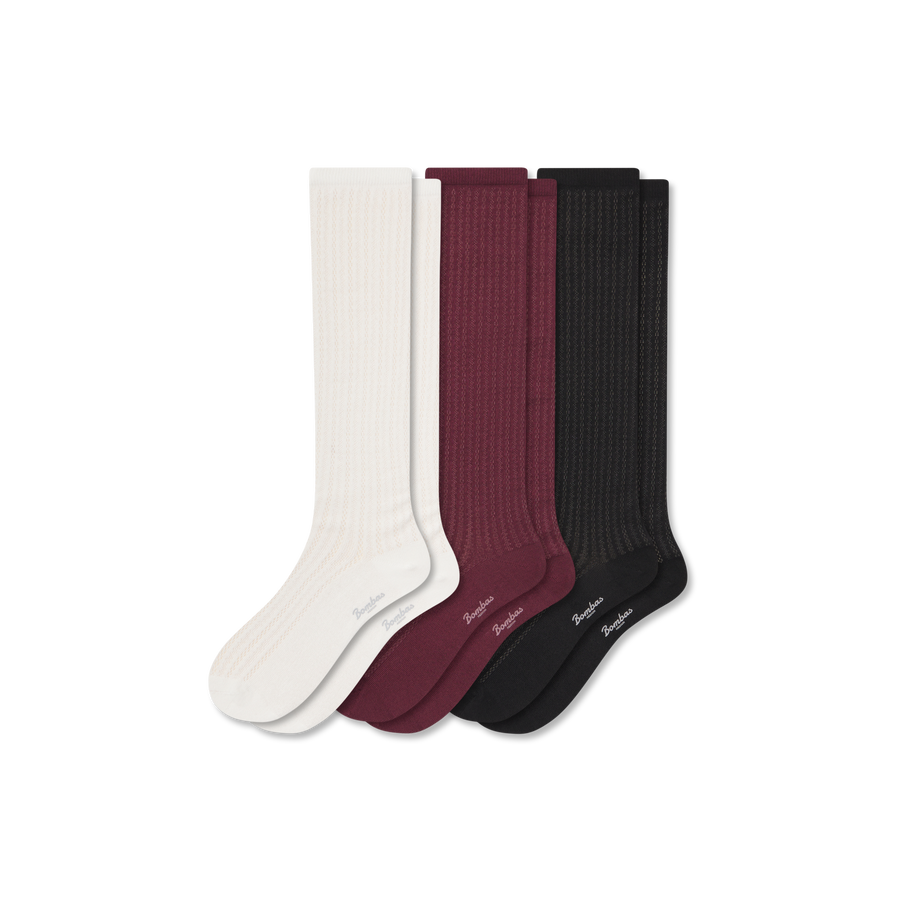 Women's Knee High Sock 3-Pack - Travel Pair