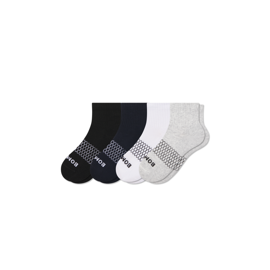 Youth Solids Quarter Sock 4-Pack - Modern Touch