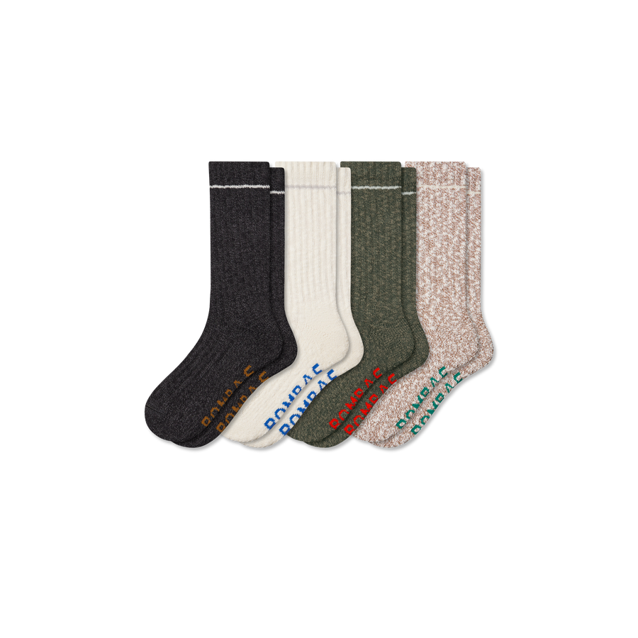Men's Chunky Ragg Calf Sock 4-Pack - Daily Pick