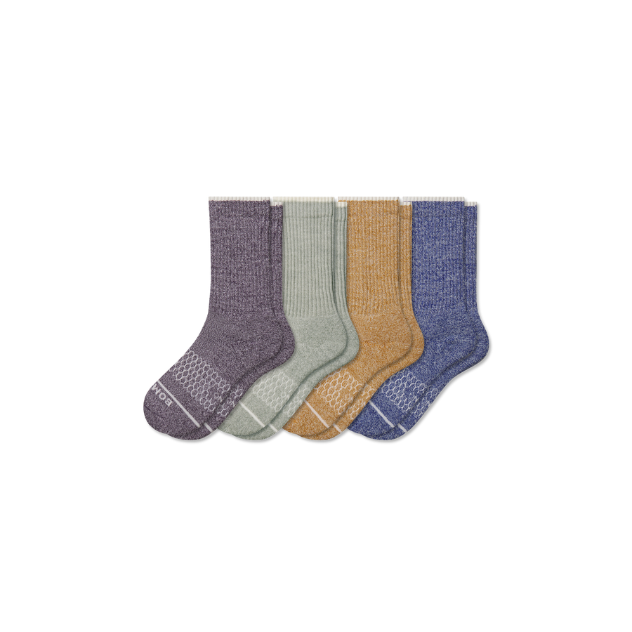 Youth Merino Wool Blend Calf Sock 4-Pack - Essential Ready
