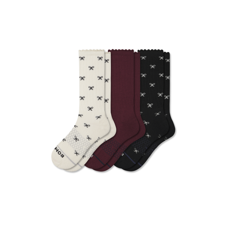 Women's Merino Wool Blend Calf Sock 3-Pack - Fresh Step