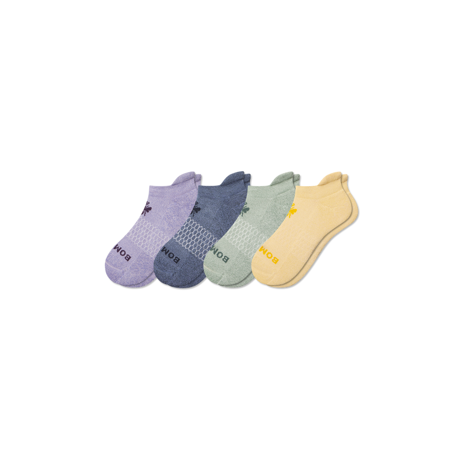 Youth Marl Ankle Sock 4-Pack - Soft Step