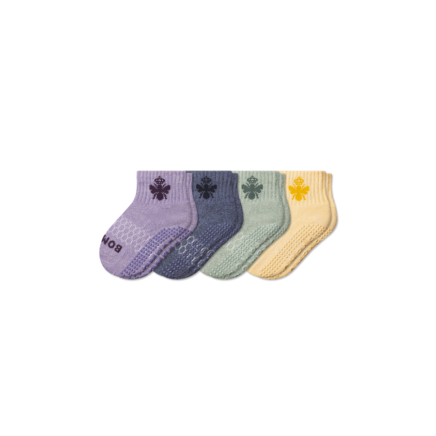 Toddler Marl Gripper Calf Sock 4-Pack - Daily Step