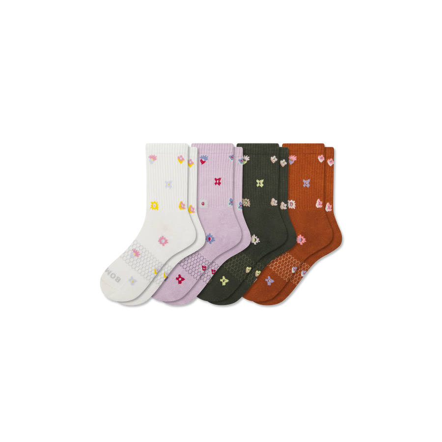 Women’s Garden Party Half Calf Sock 4-Pack - Essential Ready