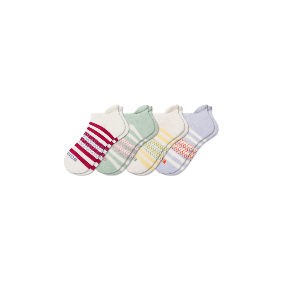 Youth Stripes Ankle Sock 4-Pack - Modern Touch