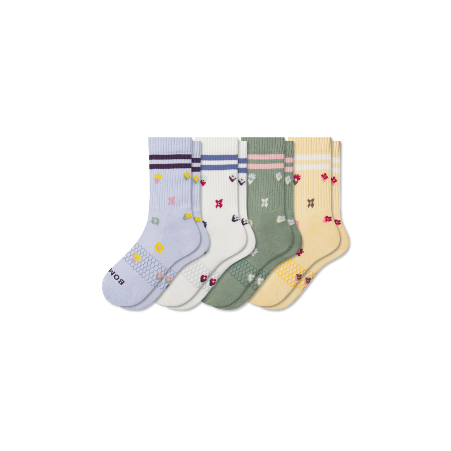 Youth Garden Party Calf Sock 4-Pack - Classic Ready
