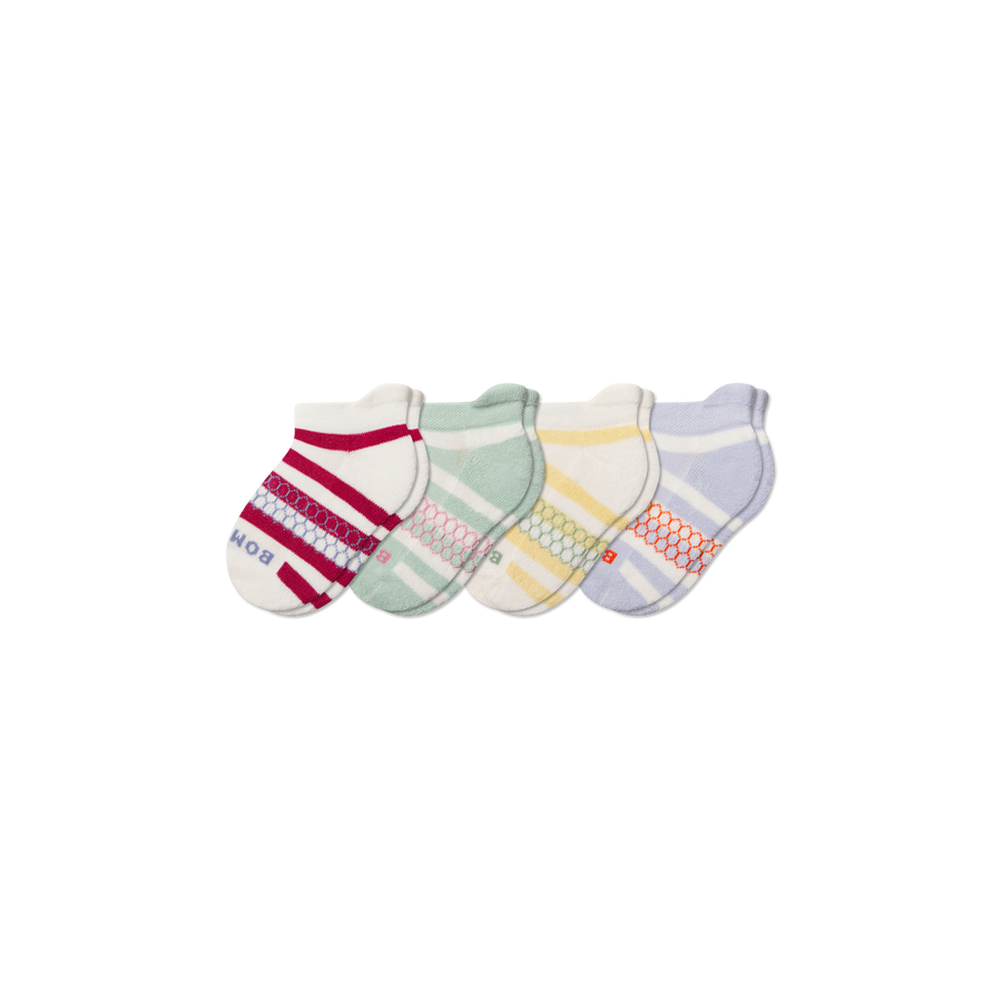 Junior Stripes Ankle Sock 4-Pack - Soft Step