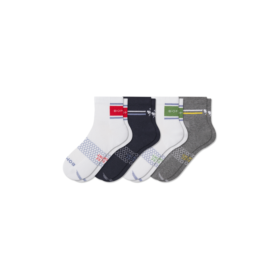 Men's All Sport Quarter Sock 4-Pack - Modern Touch