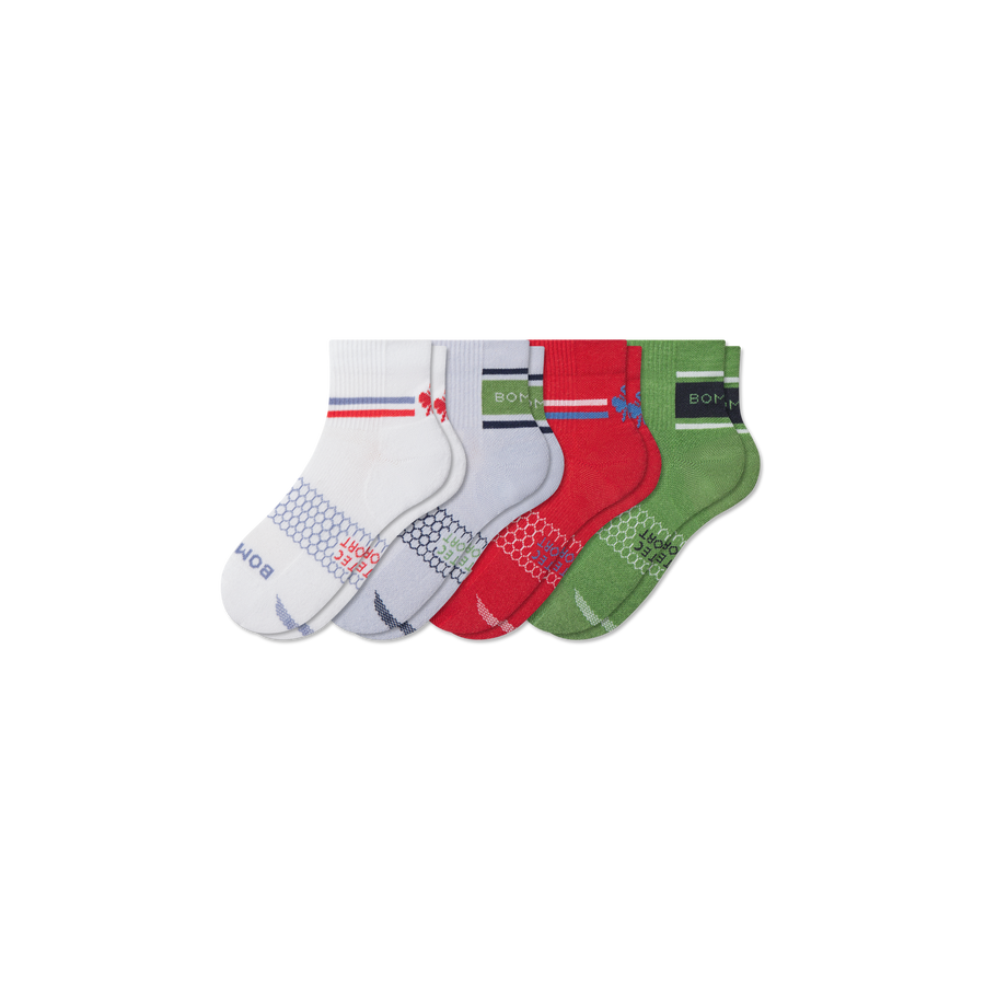 Youth All Sport Quarter Sock 4-Pack - Soft Step