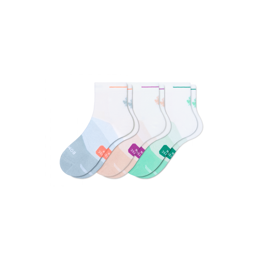 Women's Run Quarter Sock 3-Pack - Premium Pick