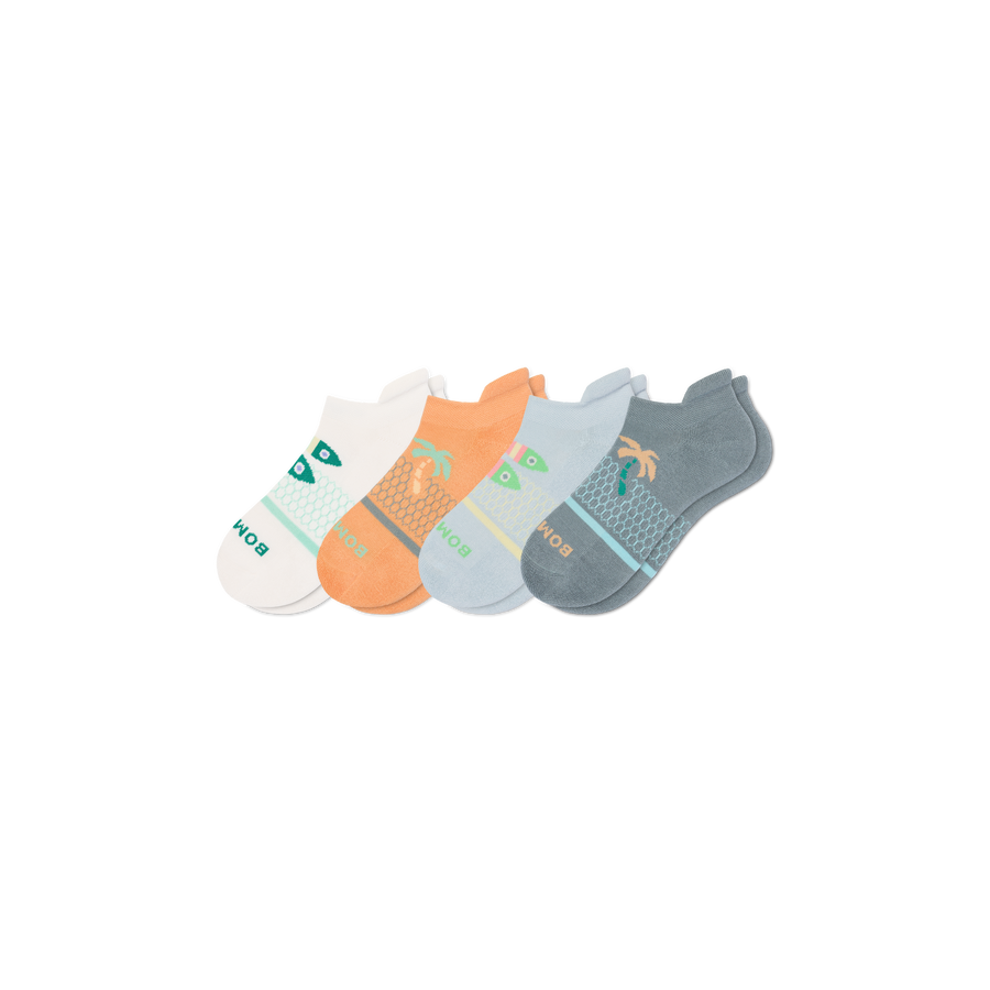 Youth Seaside Ankle Sock 4-Pack - Daily Cushion