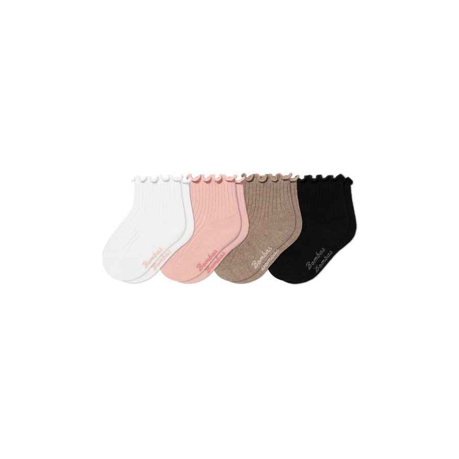 Baby Ruffle Rib Calf Sock 4-Pack (6-12 Months) - Daily Step