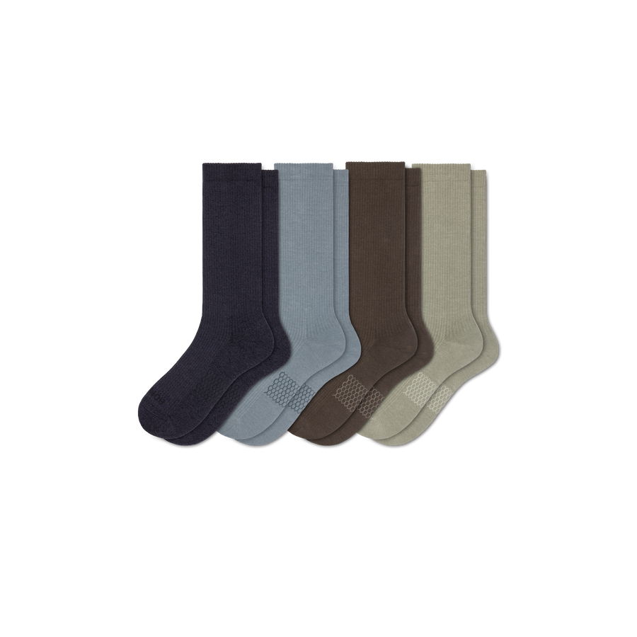 Men's Modern Rib Calf Sock 4-Pack - Clean Finish