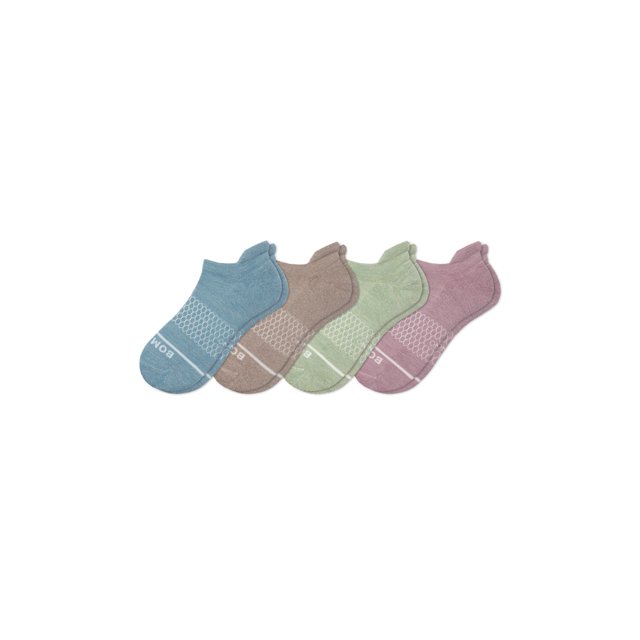 Women's Merino Wool Blend Ankle Sock 4-Pack - Modern Touch