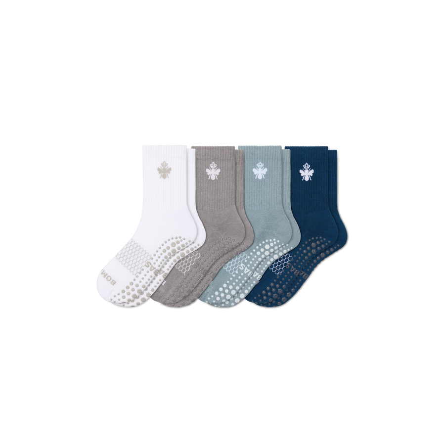 Men's Gripper Half Calf Sock 4-Pack - Light Cushion