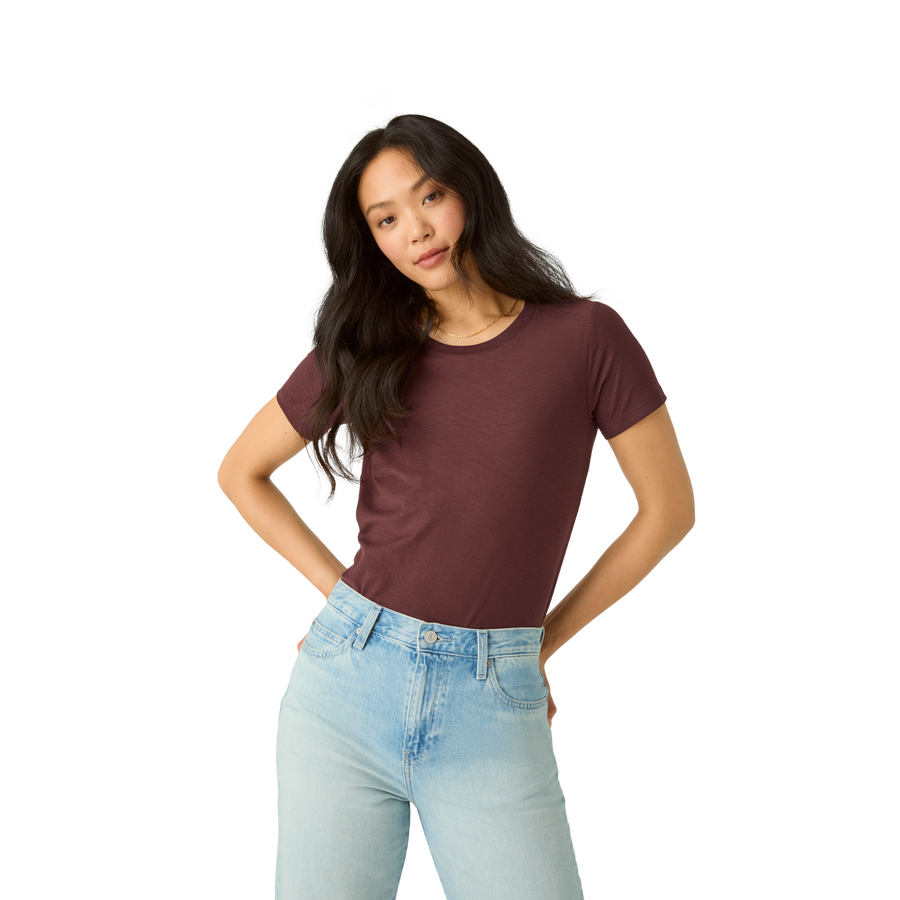 Women's Air Slub Crew Neck T-Shirt - Weekend Comfort