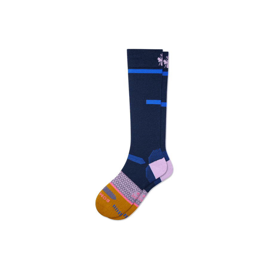 Men's Zero-Cushion Merino Wool Blend Ski & Snowboard Socks - All Day Fit