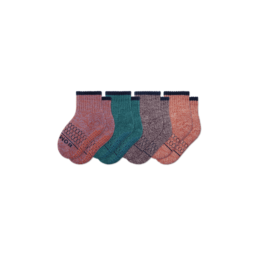 Toddler Merino Wool Blend Calf Sock 4-Pack - All Day Fit