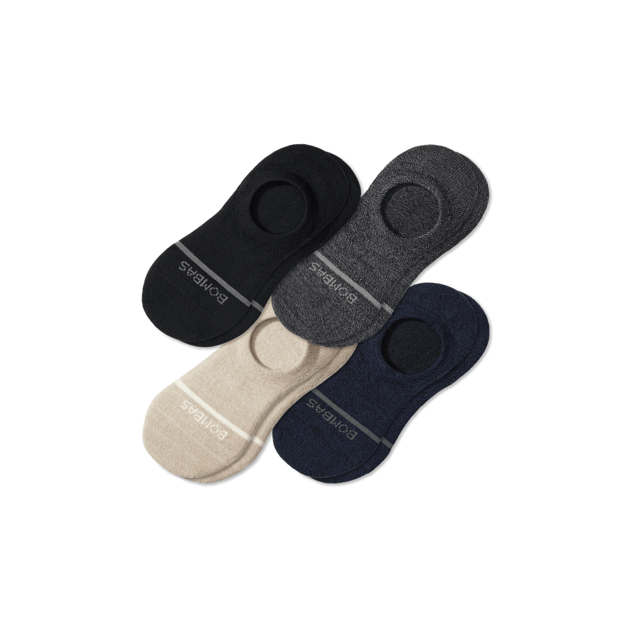 Men's Merino Wool Blend No Show Sock 4-Pack - Everyday Pair