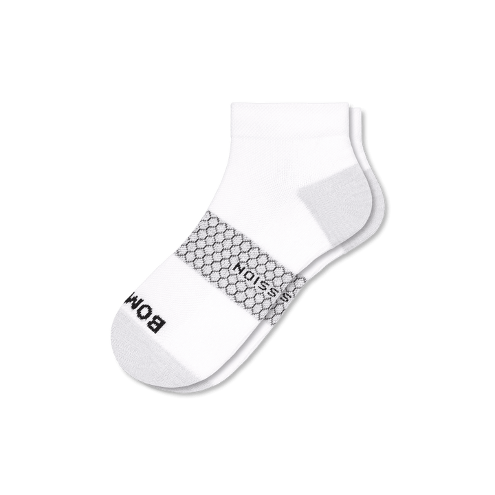 Ankle Compression Socks - Bright White - L [7761]