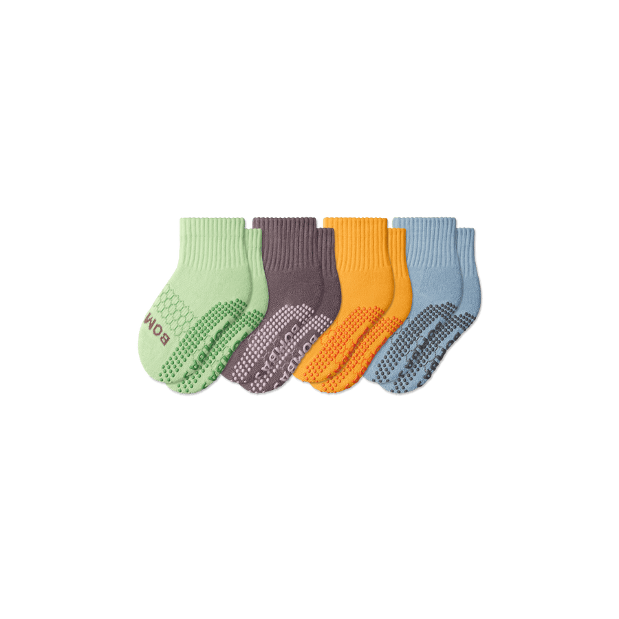 Toddler Gripper Calf Socks 4-Pack - Premium Pick