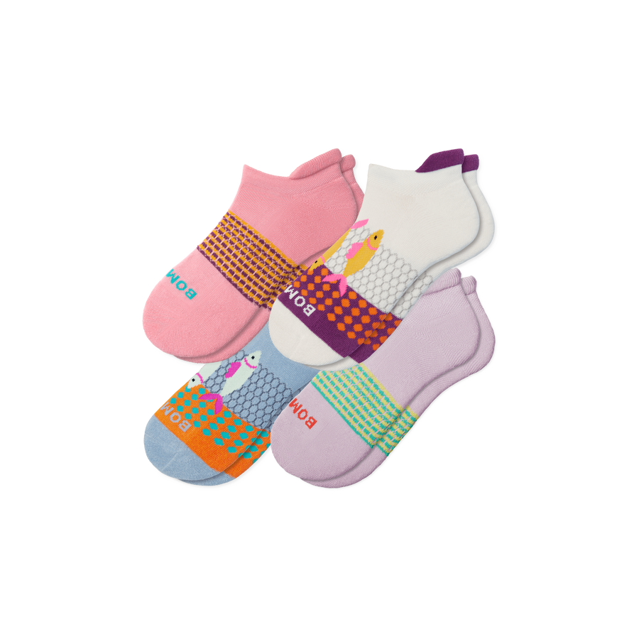 Women's Aquatic Ankle Sock 4-Pack - Simple Style