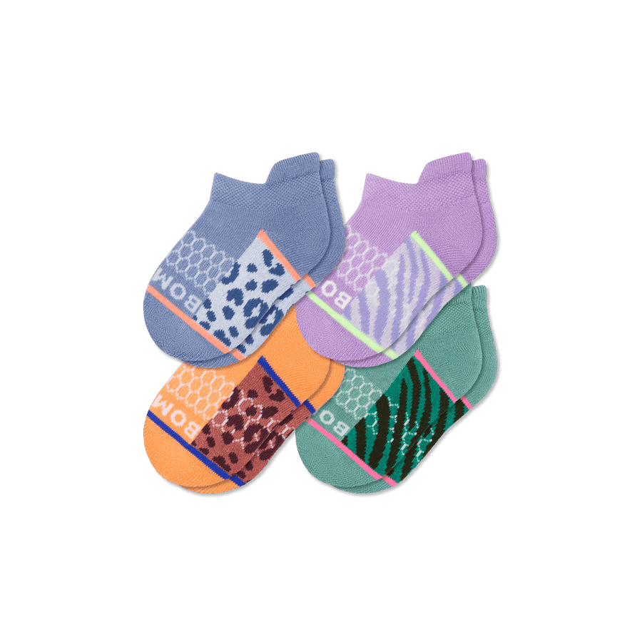 Toddler Wild Wear Ankle Sock 4-Pack - Easy Pair