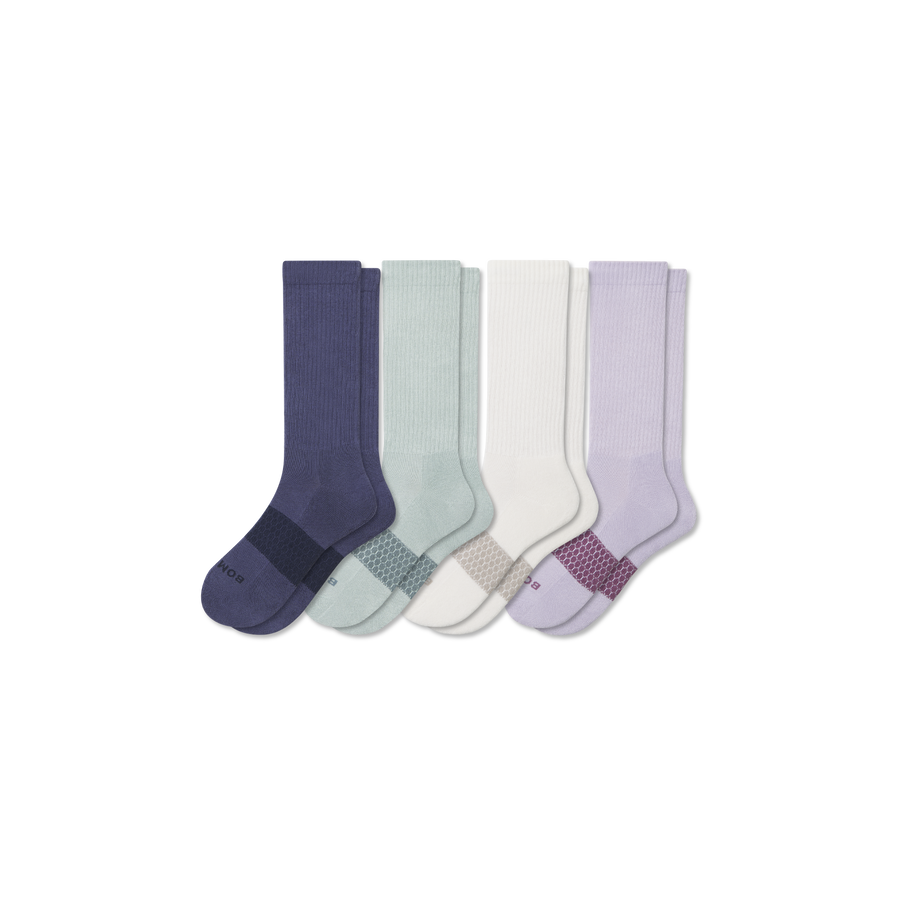 Women's Solids Calf Sock 4-Pack - All Day Fit