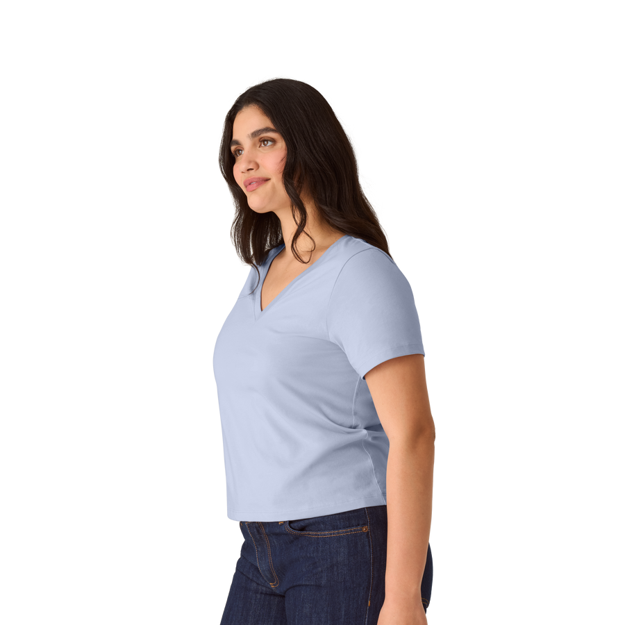 Women's Pima Cotton V-Neck T-Shirt - Easy Choice