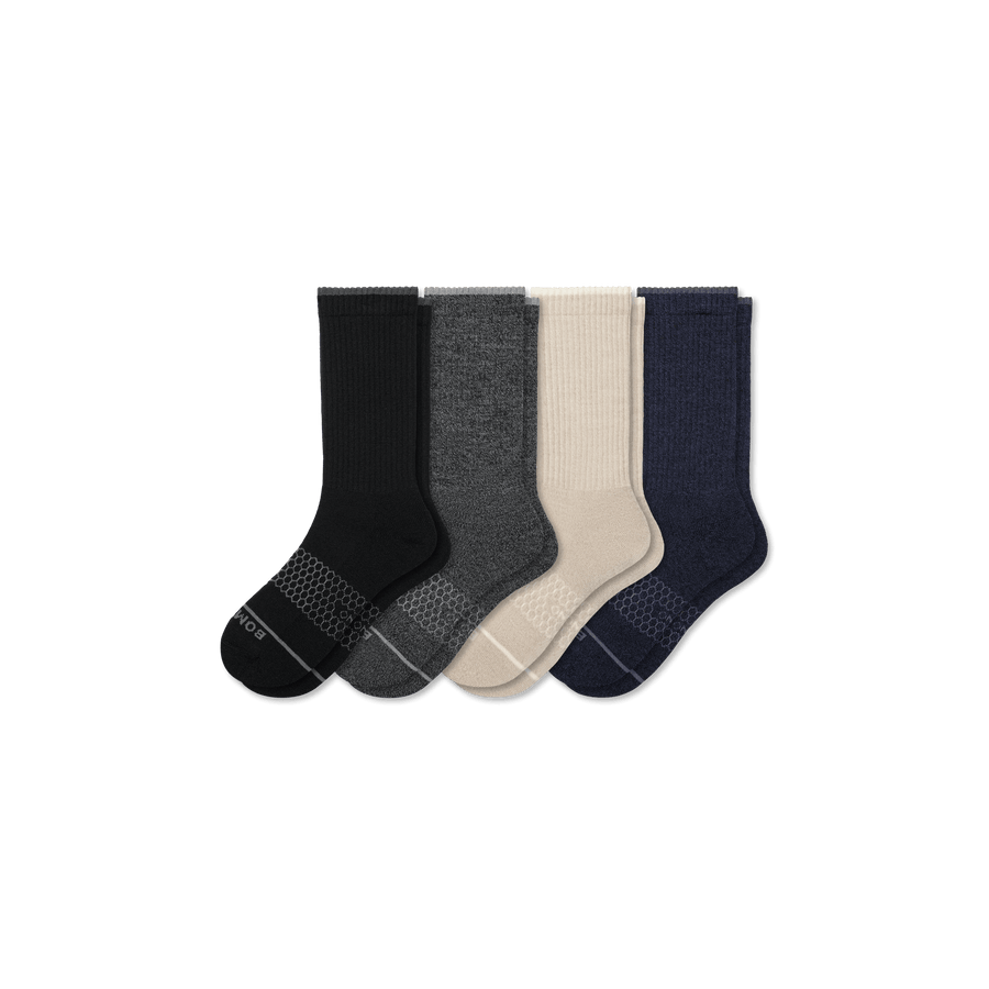 Women's Merino Wool Blend Calf Sock 4-Pack - Light Cushion