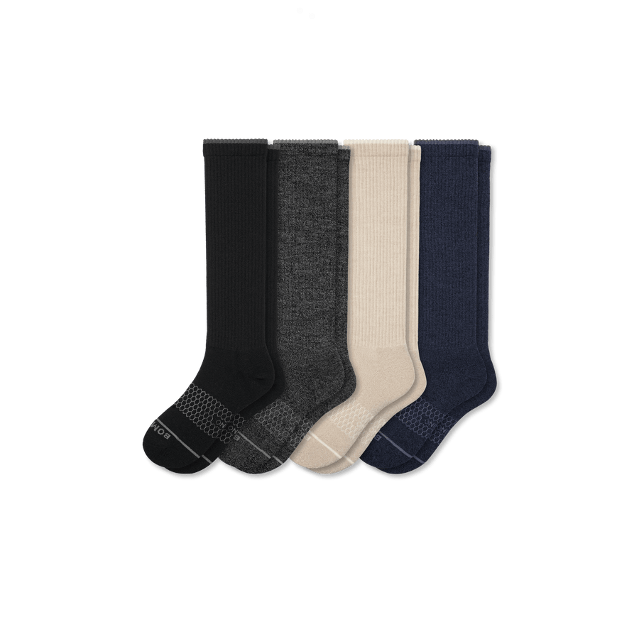 Women's Merino Wool Blend Knee-High Sock 4-Pack - Modern Touch