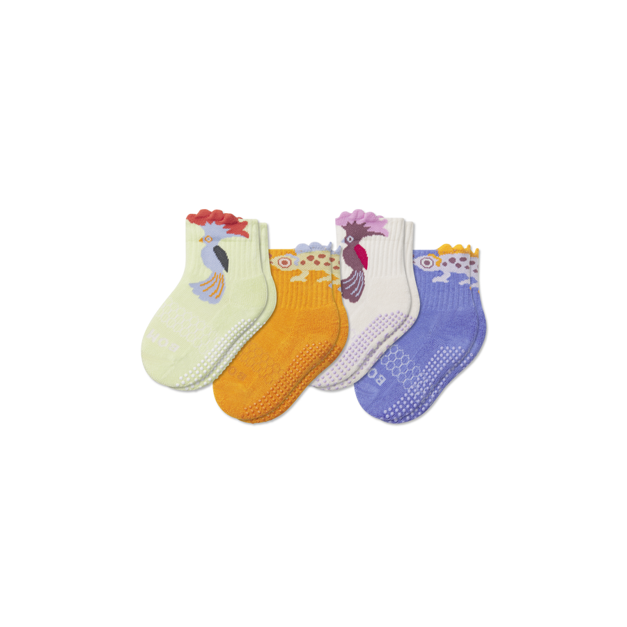 Toddler Friends Gripper Calf Sock 4-Pack - Essential Ready