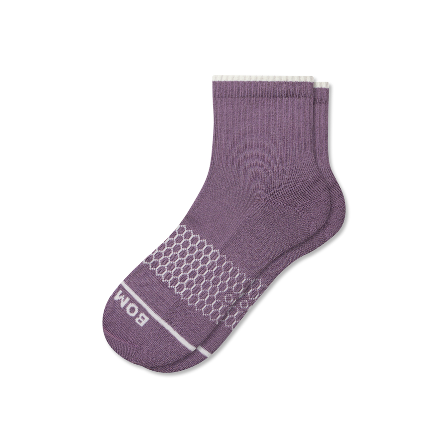 Women's Merino Wool Blend Quarter Socks - Ready Pair