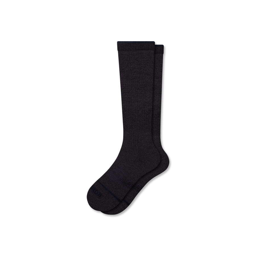 Women's Merino Wool Blend Knee High Socks (15-20mmHg) - Simple Style