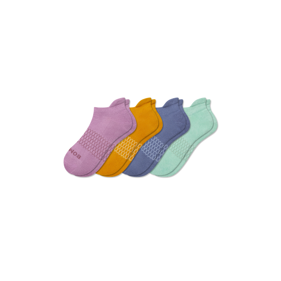 Youth Solids Ankle Sock 4-Pack - Daily Step