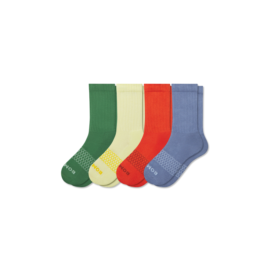 Youth Solids Calf Sock 4-Pack - Essential Ready
