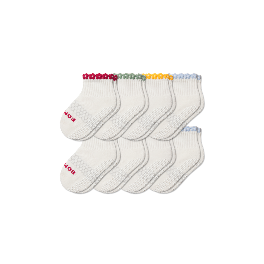 Toddler Daisy Chain Gripper Calf Sock 8-Pack - Easy Choice