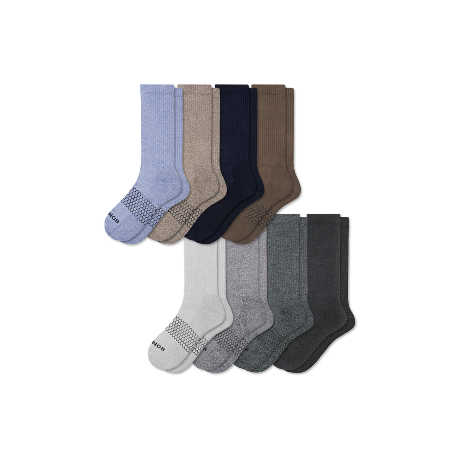 Men's Marl Calf Sock 8-Pack - Everyday Pair