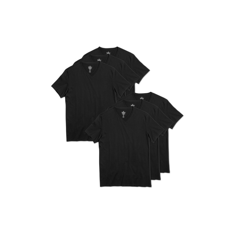 Men's Pima Cotton V-Neck T-Shirt 6-Pack - Easy Choice