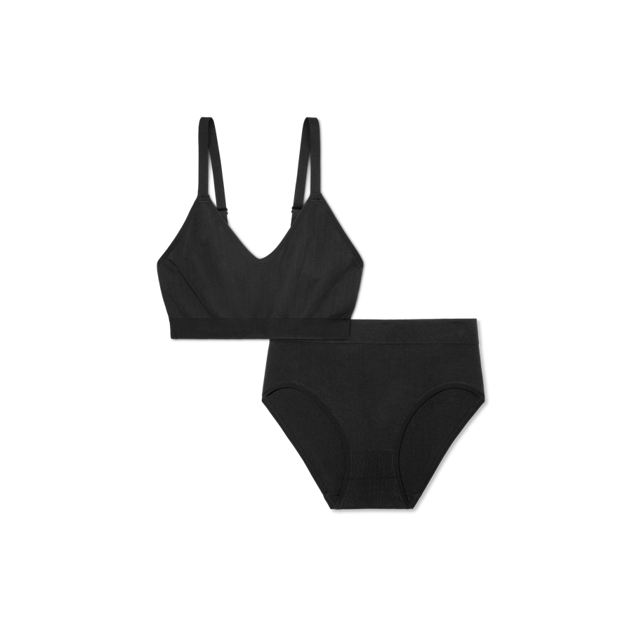 Women’s Seamless Scoop Bralette + High Rise Brief Pack - Fresh Choice
