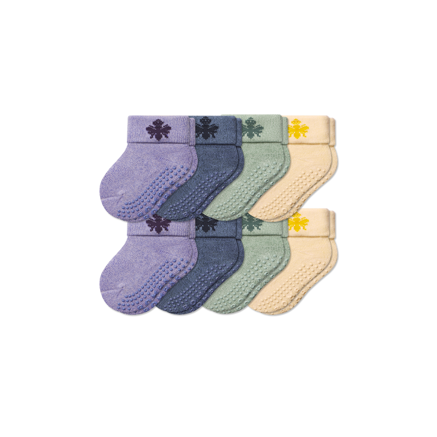 Baby Gripper Sock 8-Pack (6-12 Months) - All Day Fit