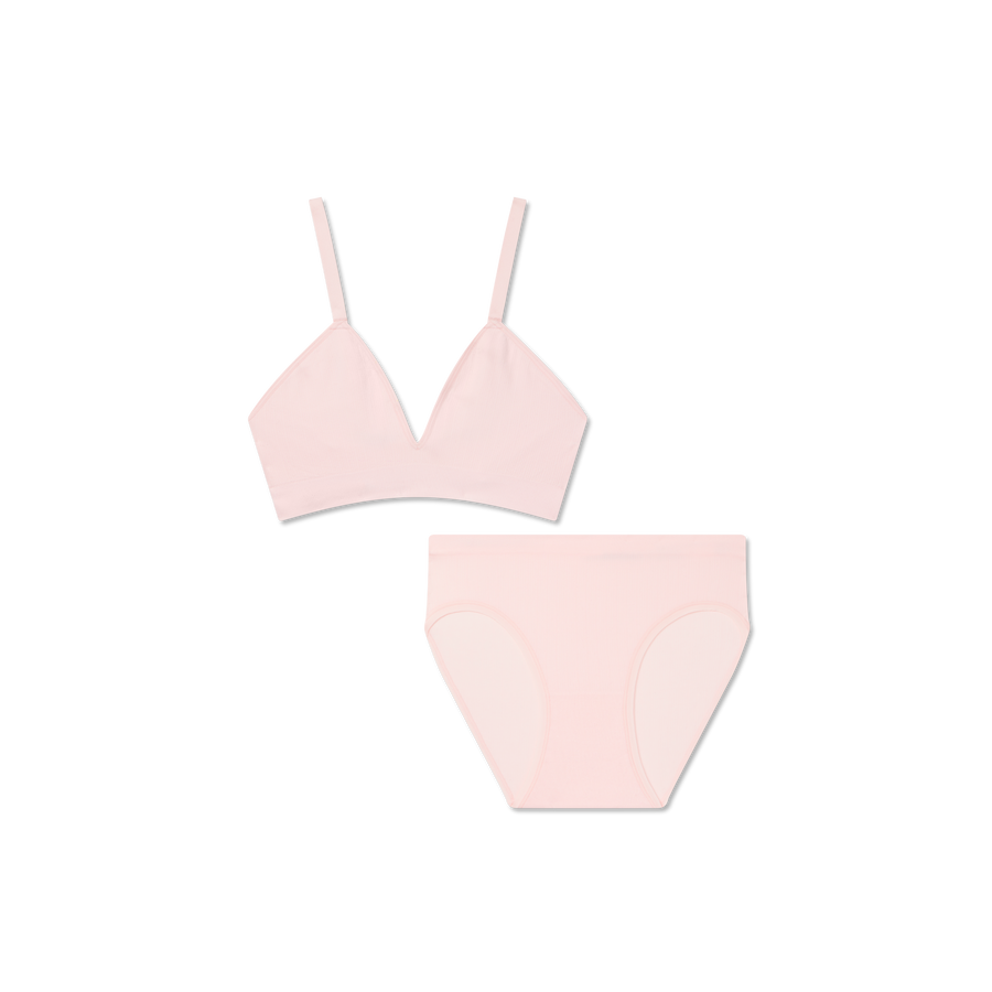 Women's Seamless Triangle Bralette + Brief Pack - Daily Comfort