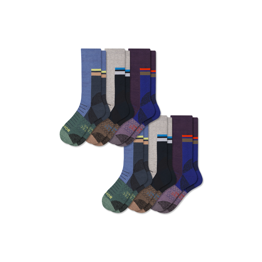 Men's Hiking Calf Sock 6-Pack - Ready Pair