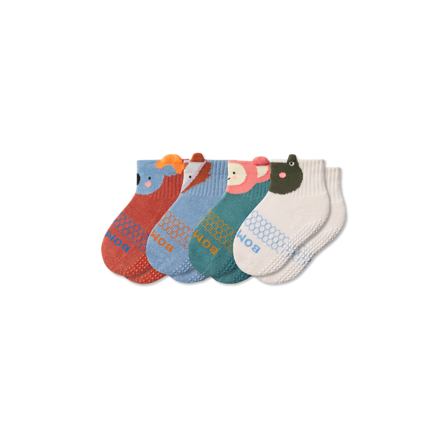 Toddler Forest Friends Calf Sock 4-Pack - All Day Fit