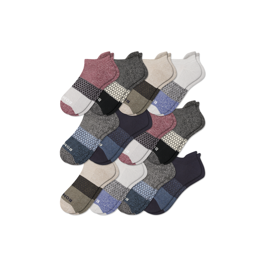 Men’s Tri-Block Ankle Sock 12-pack - Easy Choice