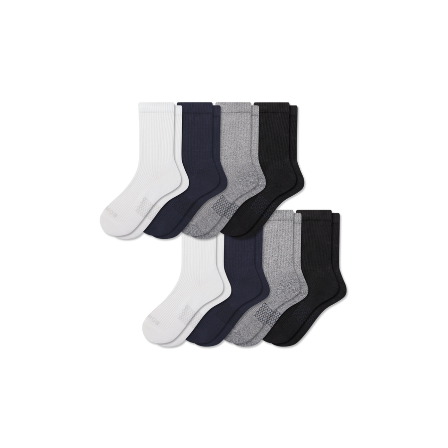 Men's Modern Rib Half Calf Sock 8-Pack - Modern Touch