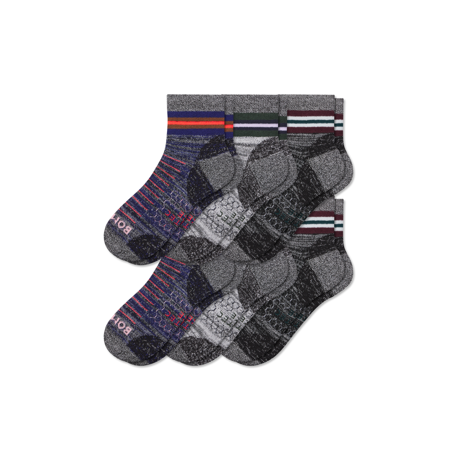Men's Hiking Quarter Sock 6-Pack - Travel Pair
