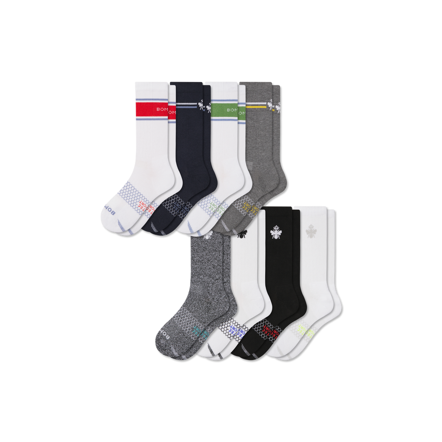 Women's All Sport Calf Sock 8-Pack - Light Cushion