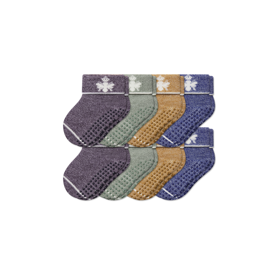 Baby Merino Wool Blend Gripper Calf Sock 8-Pack (6-12 Months) - Daily Pick