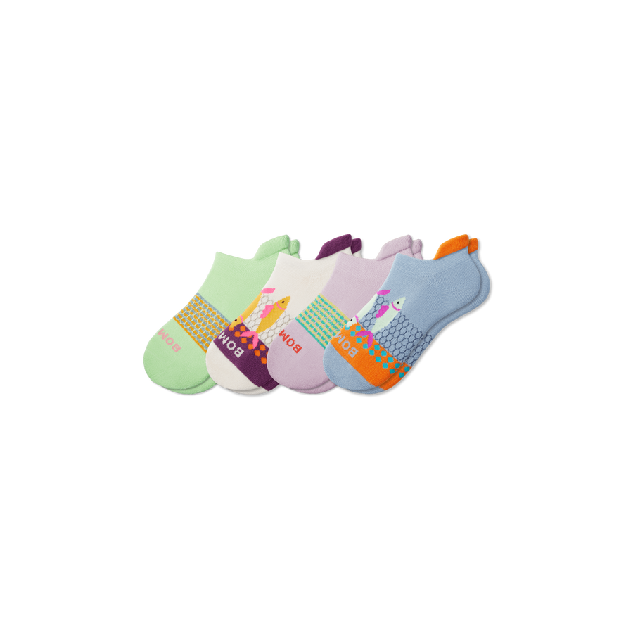 Youth Aquatic Ankle Sock 4-Pack - Simple Style